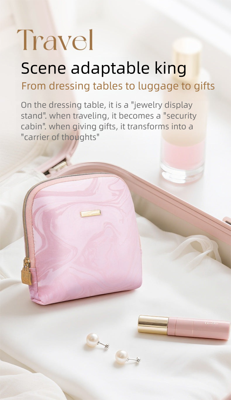 gold necklaceBracelet and Bracelet Storage Bag Jewelry Bag Multi-layer Travel Portable Storage Bag for Accessories and Cultural Artifacts