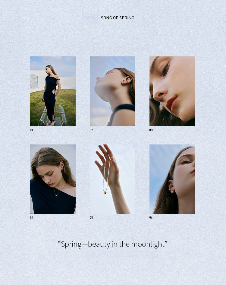 Chain 925 Silver Synthetic Zircon Silver Necklace Light Luxury Niche Minimalist Choker Petite Gold Collarbone Chain David Jewelrydavid jewelry002