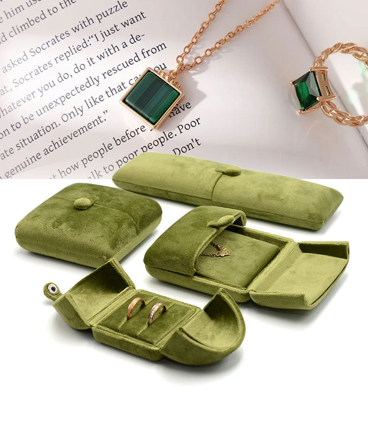 Double Door Velvet Ring Box Pair Ring Box Earring Box Pendant Box Stud Box Bracelet Box Bangle Box