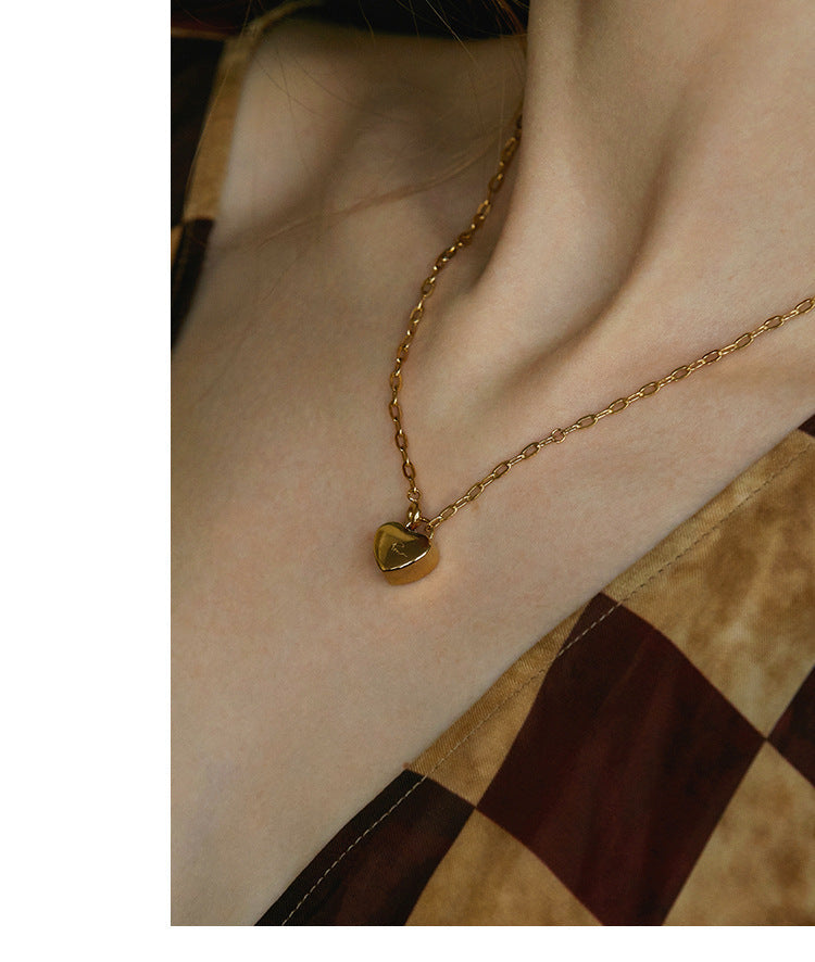 Titanium Steel Pendant Necklace for Women, Niche Light Luxury, Non-Fading Snake Bone Chain, Layered Choker Collarbone Chain, Neck Chain Jewelry Gold Necklacejewelry gold necklace002