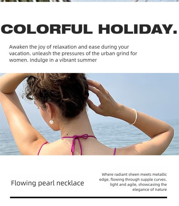 925 Silver Pearl Necklace for Women Natural Freshwater Pearl Choker Light Luxury Sweater Chain Simple Retro Collarbone Chain David Jewelrydavid jewelry002