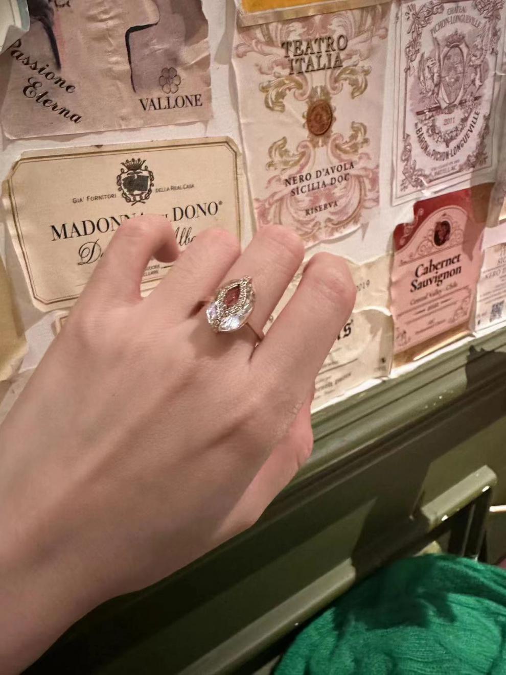 French Retro Fashion Light Luxury Design Ring David Gold Necklacedavid gold necklace003