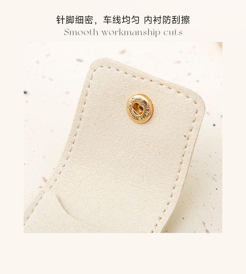 Portable Ring Bag Box Small Velvet High-end Storage High-Value Light Luxury Travel Earrings Jewelry Storage Box Gold Necklace David Jewelry Tiffanygold necklace david jewelry Tiffany