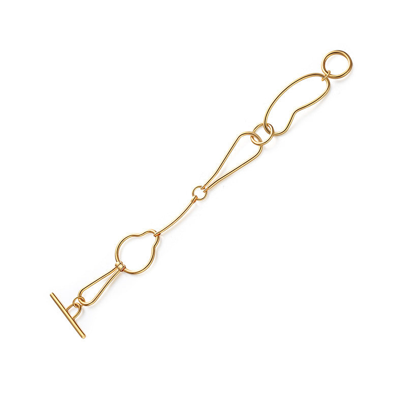 Brass Alloy Bracelet Bracelet Ins Niche Design Simple Trendy High-end Vintage Women's Pendant Bracelet David Jewelry Gold Necklacedavid jewelry gold necklace