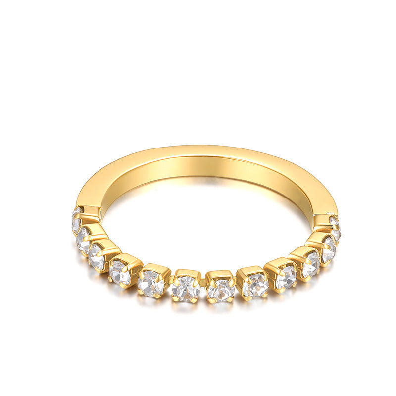 925 Silver Synthetic Zircon Ring Ring Women Ins Trendy Fashion Personality Niche Design Minimalist Style Gold Necklace Jewelry Davidgold necklace jewelry david003