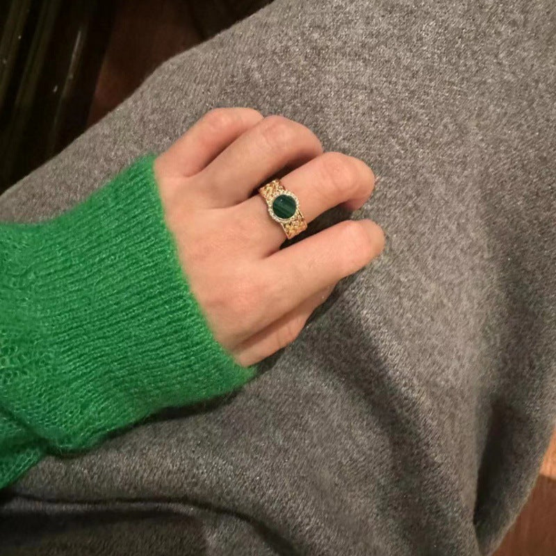 French Retro Filigree Simple Luxury Fashion Ring Gold Necklace Jewelrygold necklace jewelry003