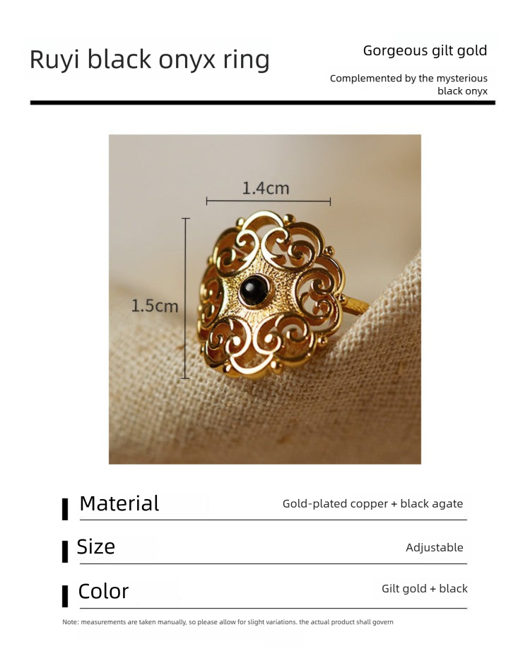 French Retro Lace Warm Winter Melad Hardware Girl Design Sense Light Luxury Carved Agate Ring Jewelry Gold Necklacejewelry gold necklace003