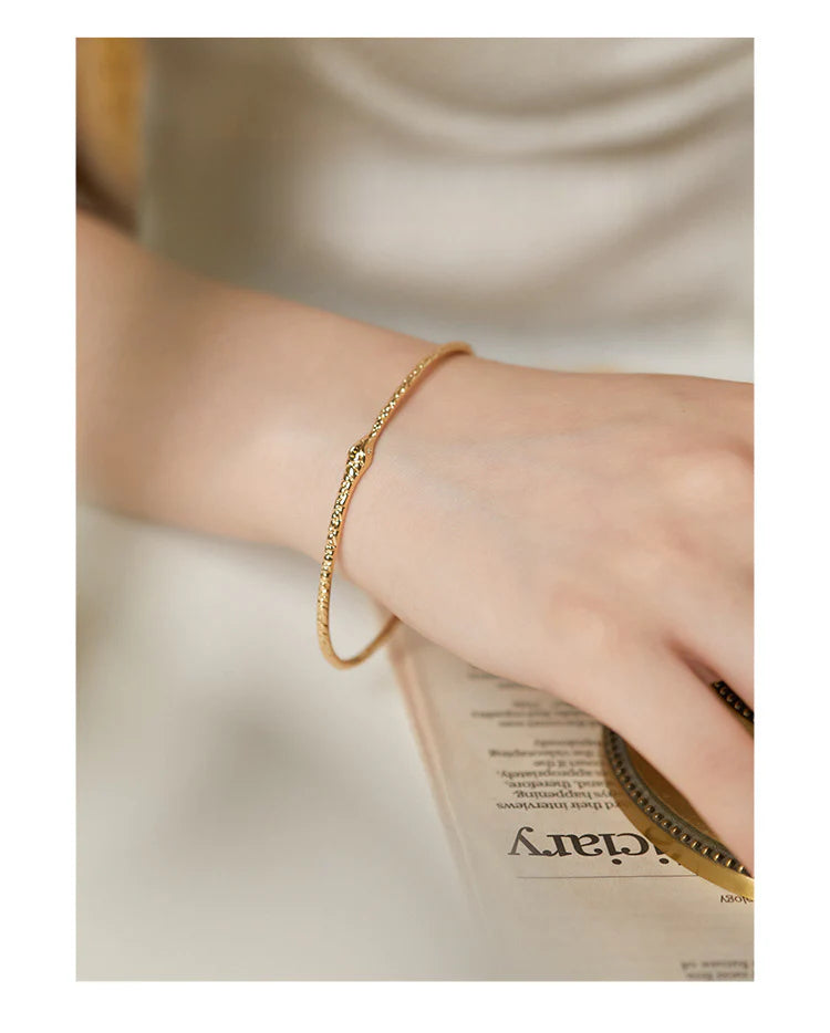 Copper Alloy Synthetic Zircon Bracelet French Style Elegant Light Luxury Retro Simple Fashion Bracelet Jewelry Gold Necklace Davidjewelry gold necklace david