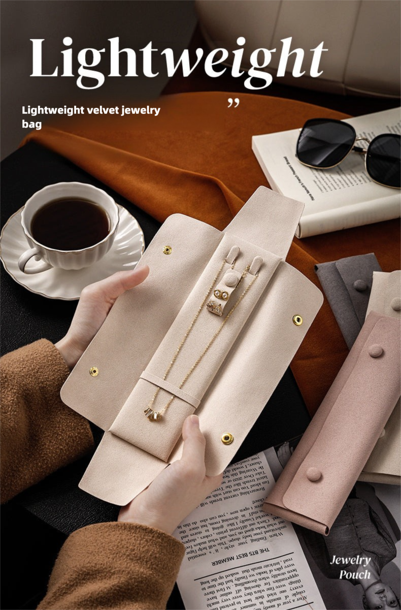 Jewelry Bag Small Bag High-end Portable Travel High-end Necklace Jewelry Storage Box Ring Amazon Jewelry Bag Tiffany Gold Necklace Jewelry DavidTiffany gold necklace jewelry david