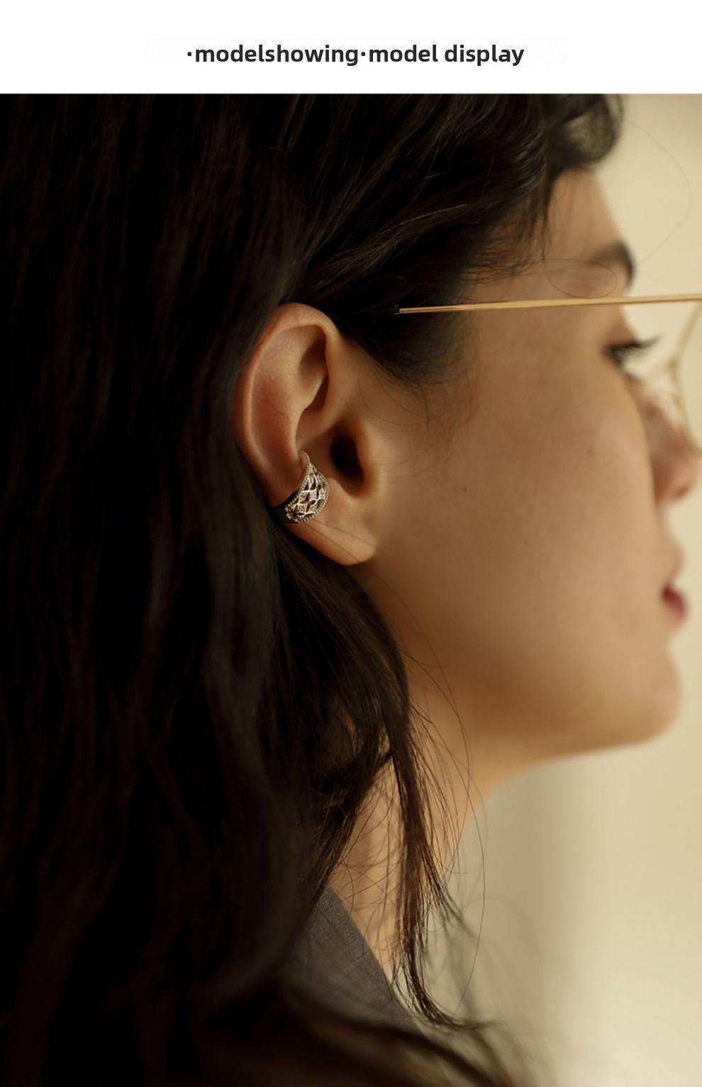 Zircon Ear Clip Style Non-Pierced Women's Earrings Vintage Non-Hole Ear Cuff David Jewelry Gold Necklacedavid jewelry gold necklace