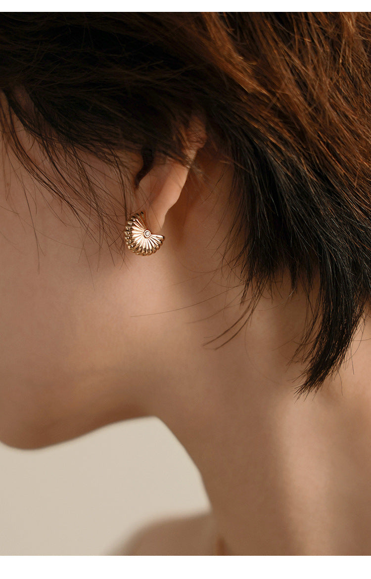 Copper Alloy Synthetic Zircon Earrings French Retro Fashion Elegant Light Luxury Simple Earrings Gold Necklace Davidgold necklace david001