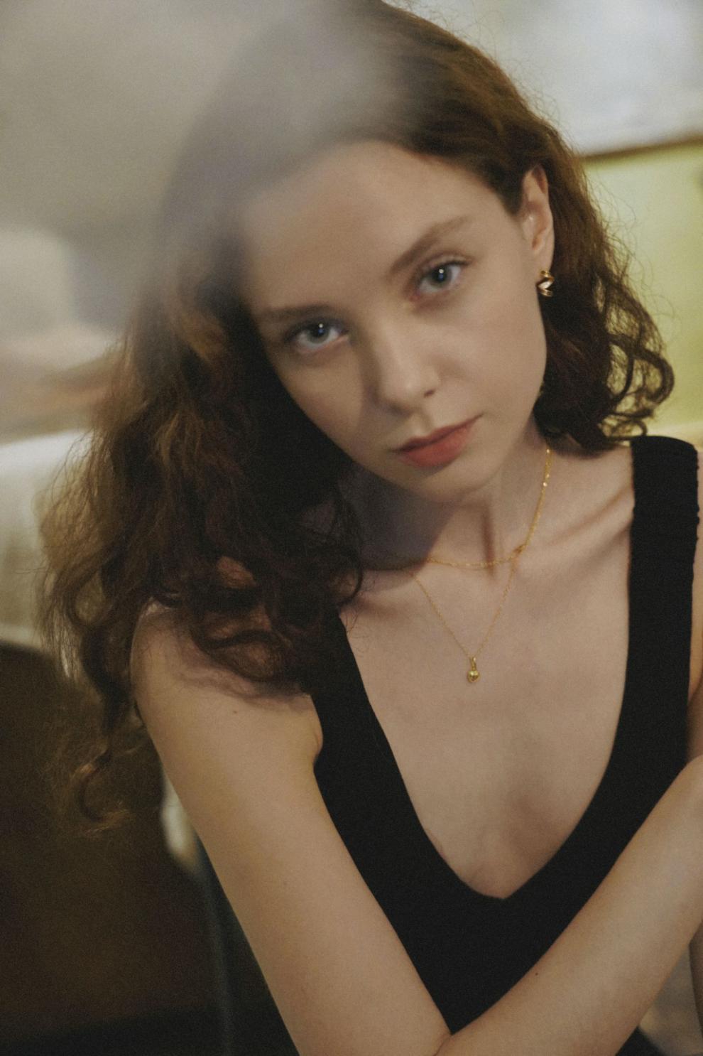 Necklace for Women Light Luxury S925 Silver Niche Jewelry Heart Pendant Collarbone Chain Gift for Girlfriend Jewelry Gold Necklacejewelry gold necklace002