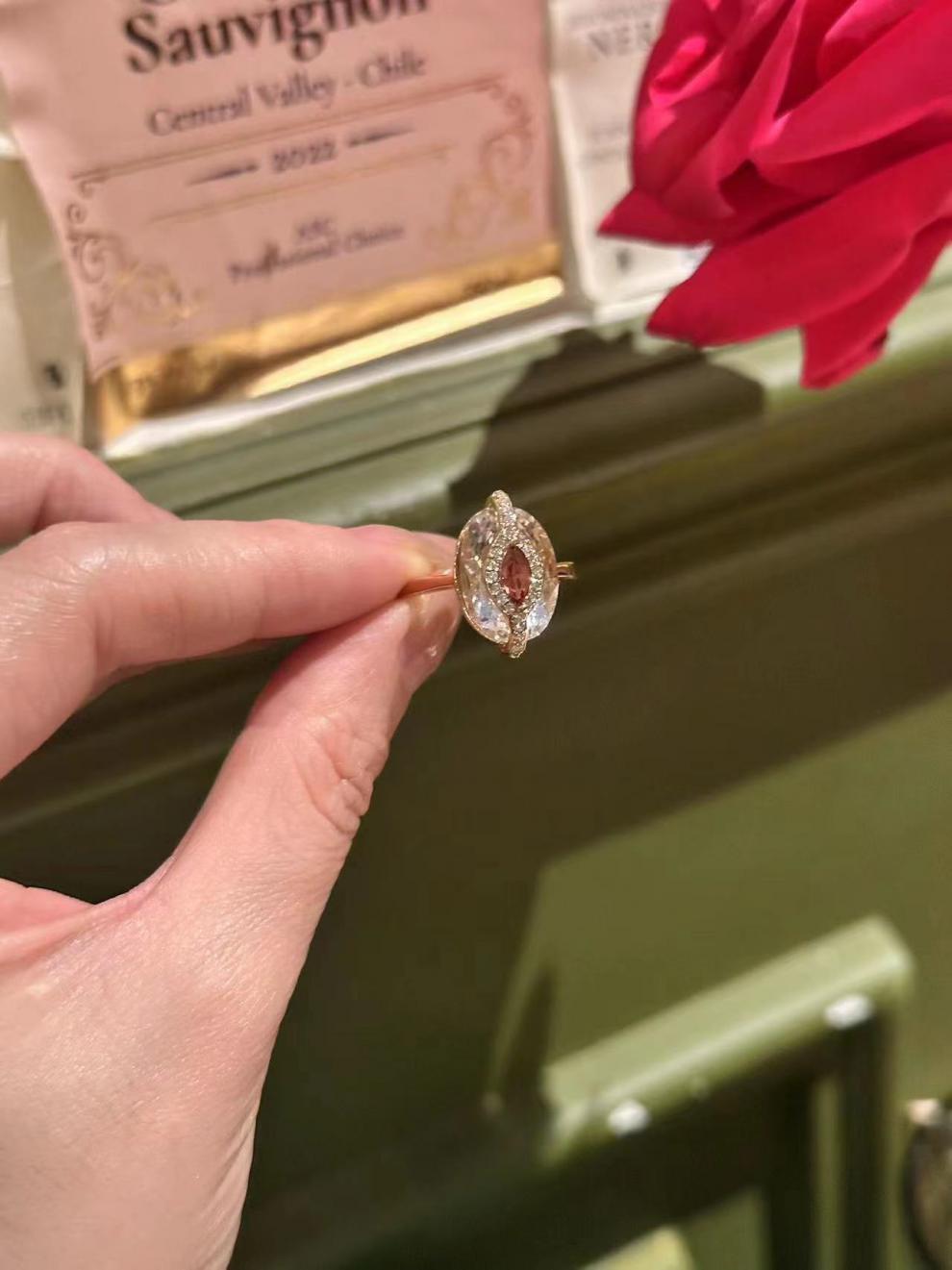 French Retro Fashion Light Luxury Design Ring David Gold Necklacedavid gold necklace003