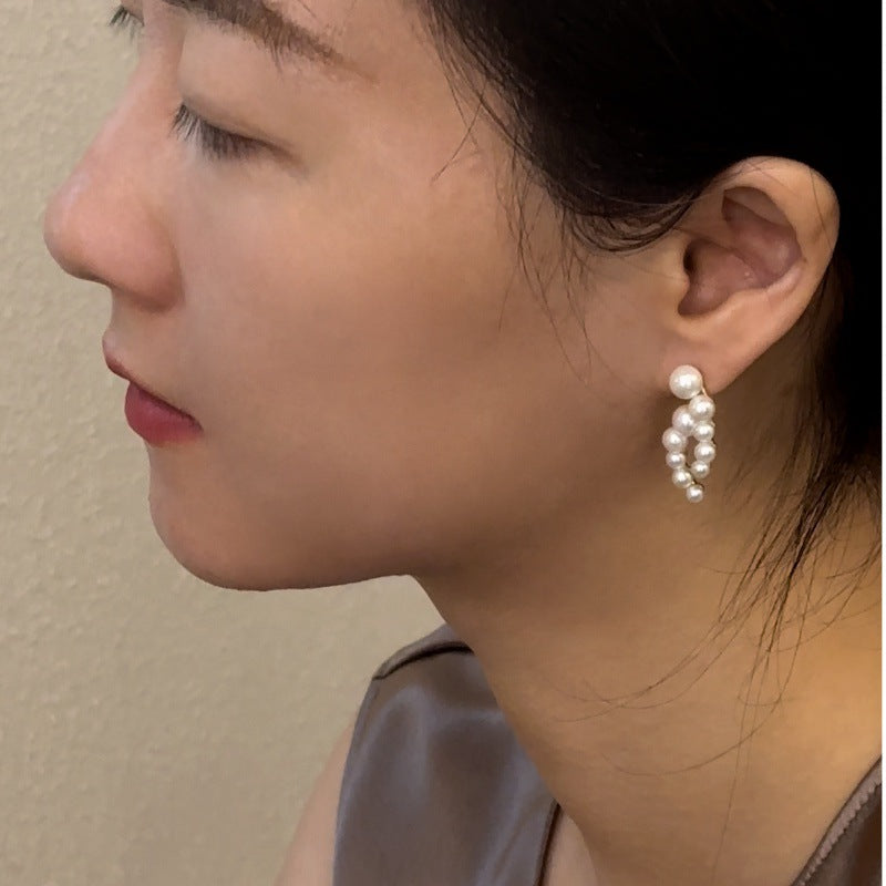 French Retro Style Elegant Niche Simple and Graceful Design Earrings Studs Gold Necklace Davidgold necklace david001