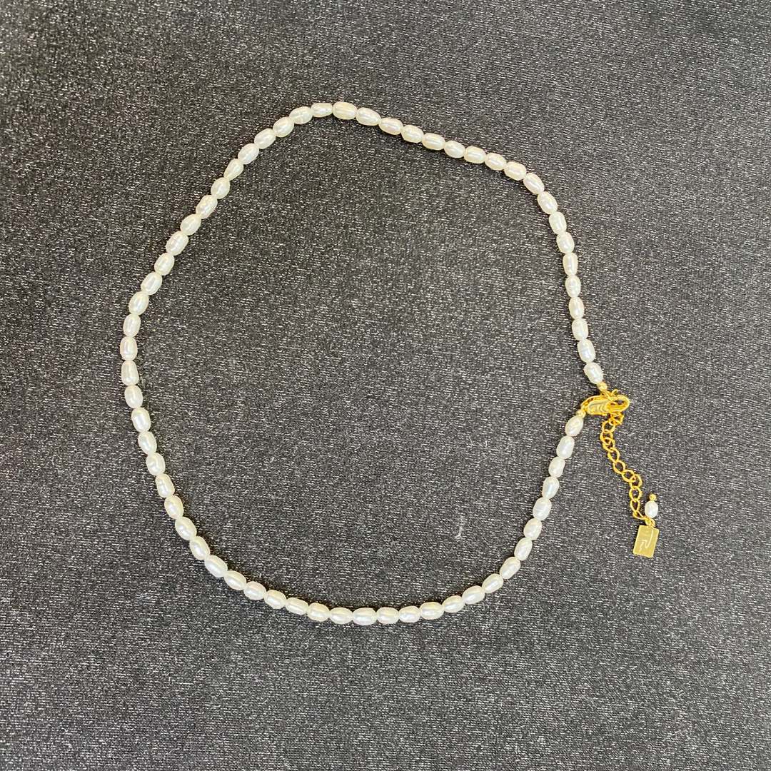 Oval Pearl Necklace Niche Versatile Pearl Necklace David Jewelry Gold Necklacedavid jewelry gold necklace002