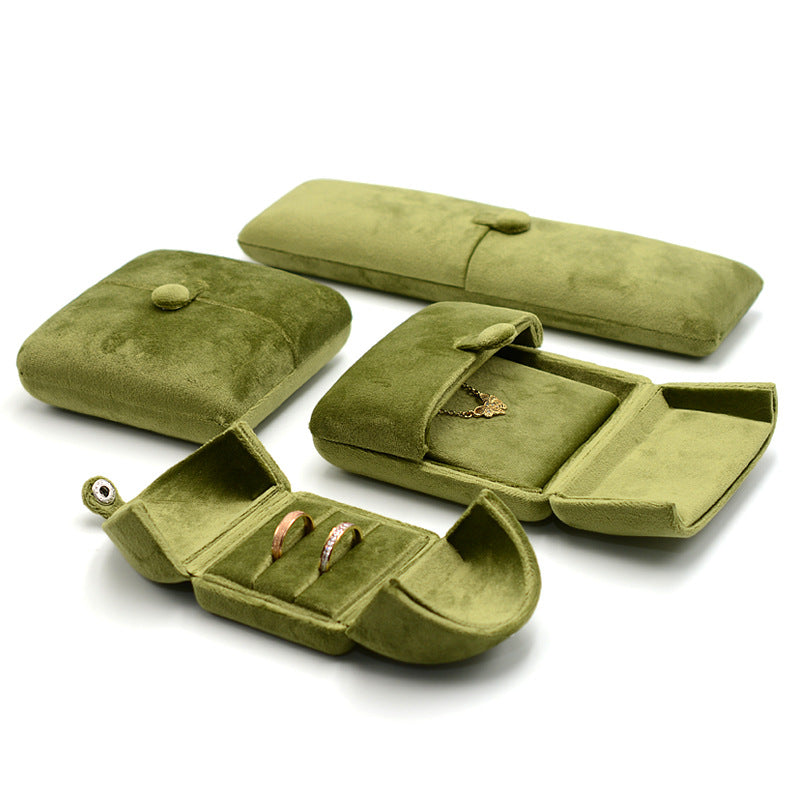 Double Door Velvet Ring Box Pair Ring Box Earring Box Pendant Box Stud Box Bracelet Box Bangle Box