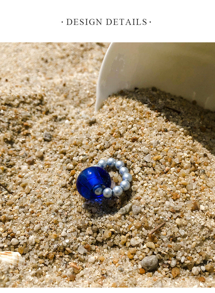 PN Glass Bead Earrings for Women Summer 2022 New Light Luxury Niche High-end French Style Earrings Small Exquisite Jewelry Jewelry David Gold Necklacejewelry david gold necklace001