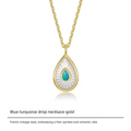 Chain 925 Silver French Light Luxury Design Fashion Simple Style Necklace Pendant Gold Necklace Davidgold necklace david002002