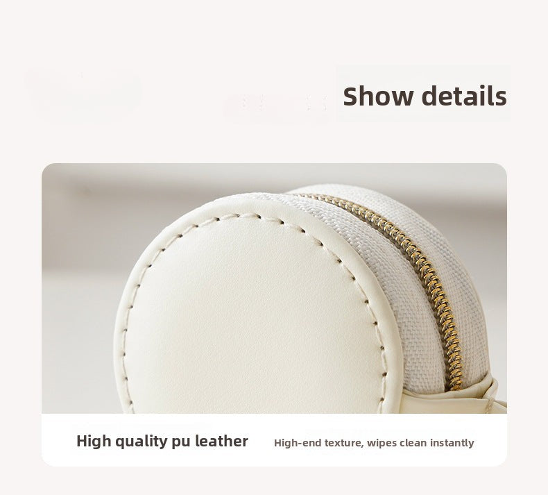 TiffanyCross-Border Direct Supply Jewelry Bag for Business Trips and Travel Portable Earrings Rings Storage Box Jewelry Organizer