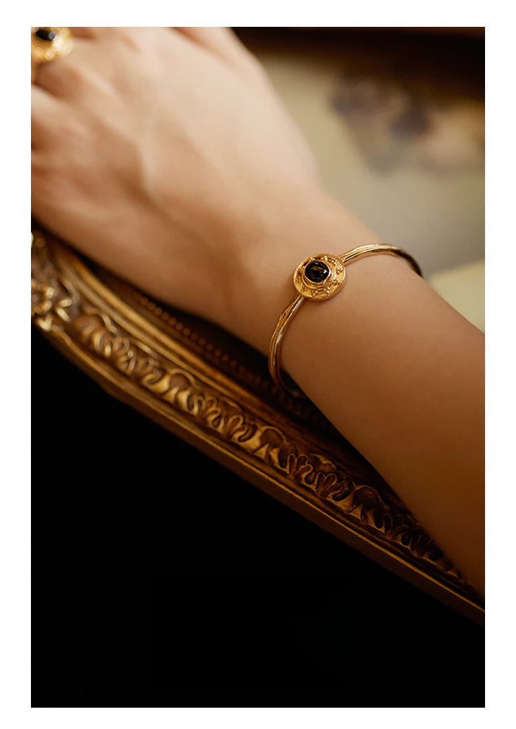 Copper Alloy Bracelet French Simple Elegant Vintage Light Luxury Bracelet Bangle