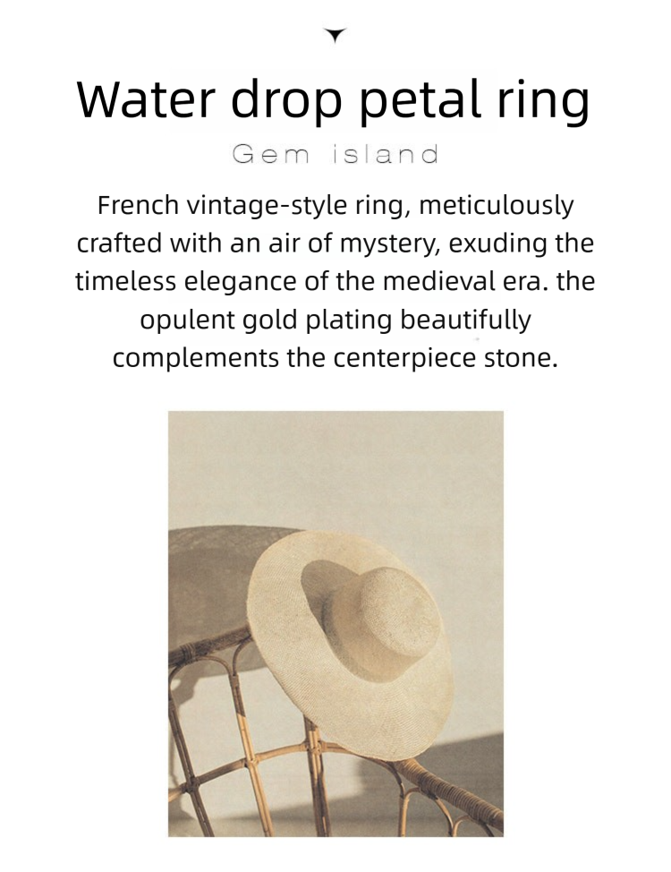 Copper Alloy Ring Southern France Fashion Retro Simple Light Luxury Autumn Winter Style Ring David Gold Necklacedavid gold necklace003