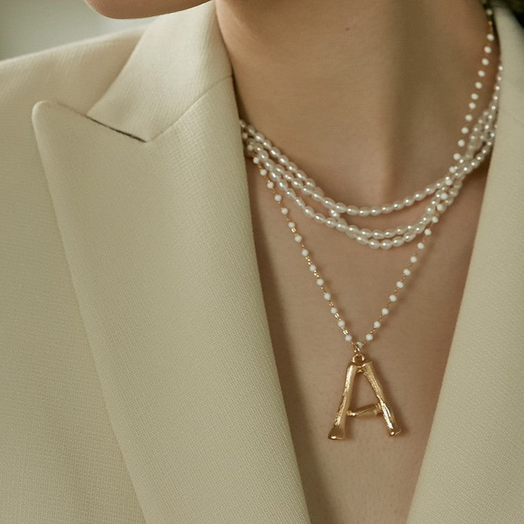 Necklace for Women, Light Luxury Niche Brand, Elegant Choker, Fairy Cool Style Accessory, A Pendant Pearl, Ins Collarbone Chain, David Jewelrydavid jewelry002