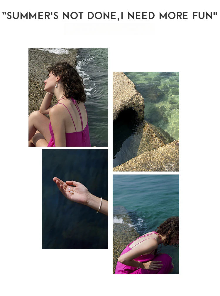 925 Sterling Silver High-End Simple Elegant Earrings French Niche Design Earrings Jewelry Gold Necklacejewelry gold necklace001