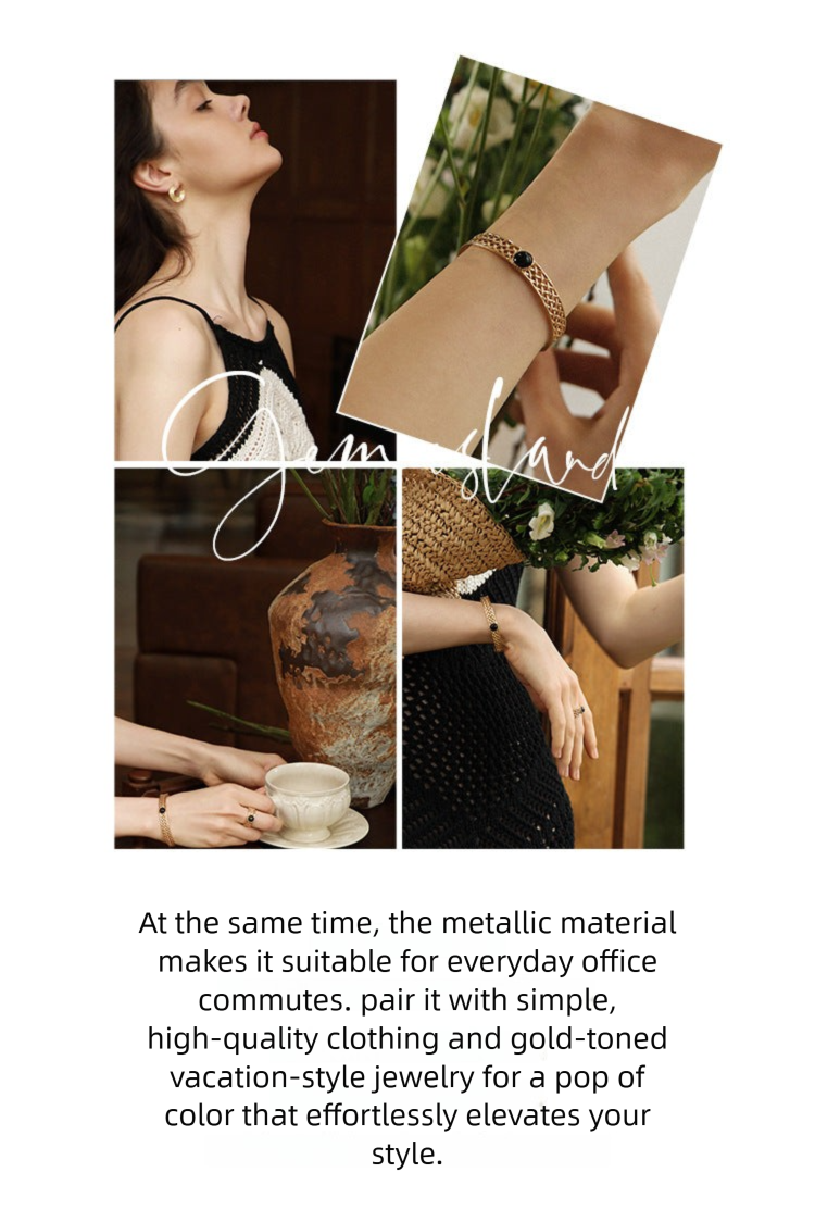 Copper Alloy Imitation Crystal Bracelet Fashion French Simple Elegant Design Light Luxury Bracelet Gold Necklace Davidgold necklace david