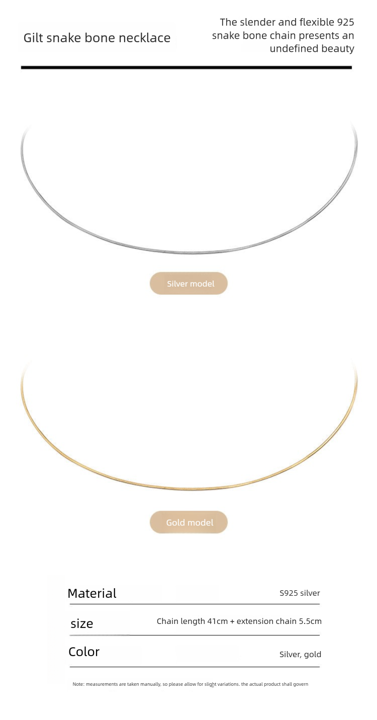 925 Silver Chain Necklace for Women, Light Luxury Jewelry Pendant, High-end Detachable Collarbone Chain, Jewelry Gold Necklacejewelry gold necklace002