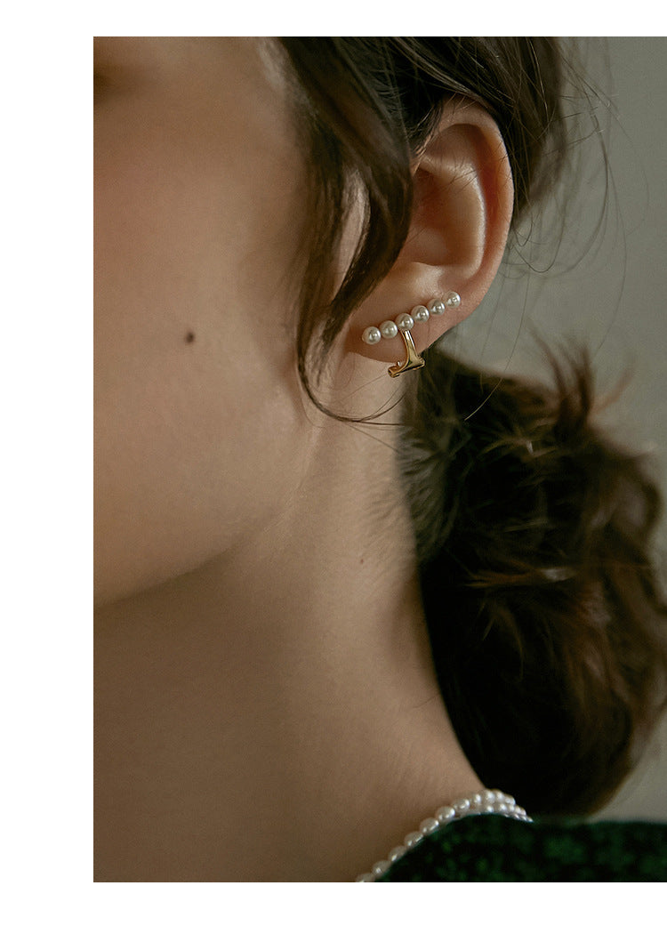 Ear Clip No Piercing Clip-on Earrings Clip Style French High-end Ear Bone Ear Jewelry Gold Necklace Jewelrygold necklace jewelry