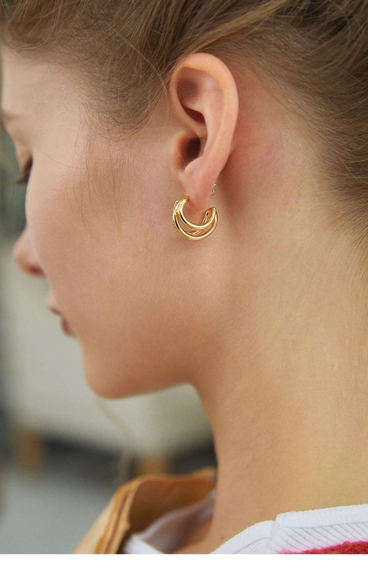 Copper Alloy Synthetic Zircon Earrings French Retro Style Elegant Earrings Design High-end Earrings Studs David Gold Necklacedavid gold necklace001