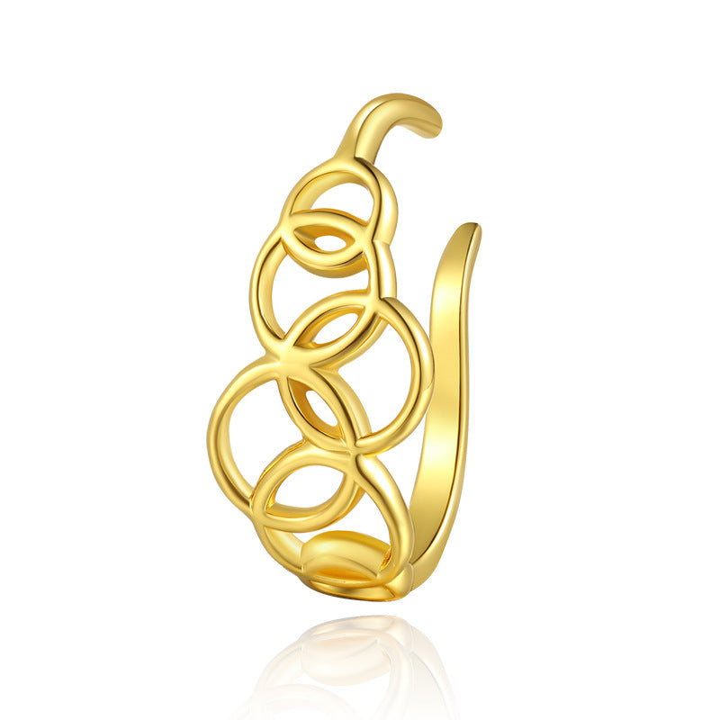 925 Silver Earrings Ear Clip Style No Piercing Women's Earrings Earrings Minimalist Niche Sweet Cool French Style High-end David Gold Necklacedavid gold necklace