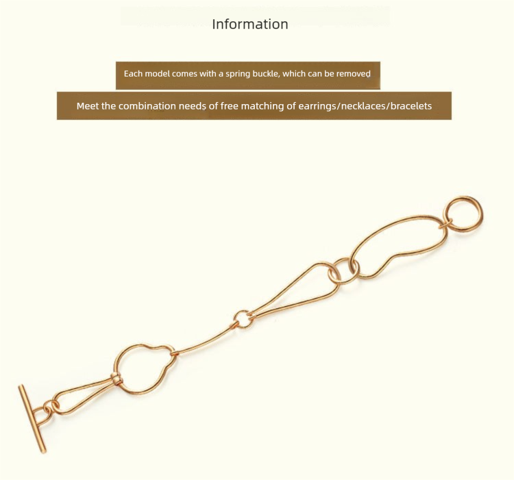 Brass Alloy Bracelet Bracelet Ins Niche Design Simple Trendy High-end Vintage Women's Pendant Bracelet David Jewelry Gold Necklacedavid jewelry gold necklace