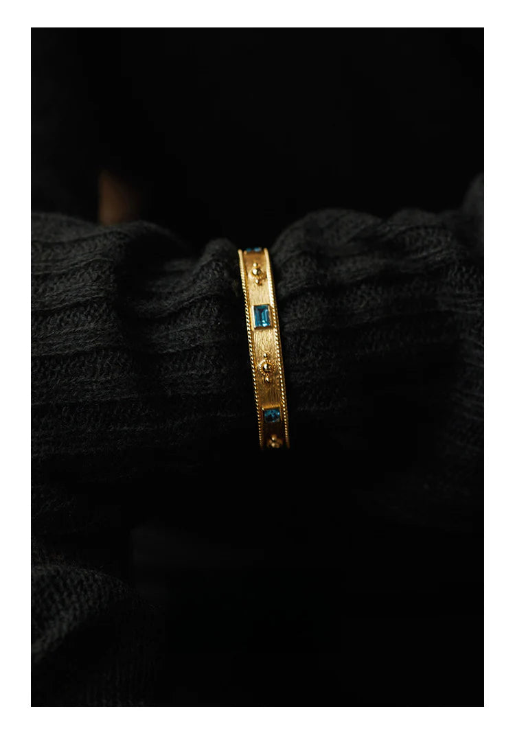 Brass Alloy Bracelet French Retro Bracelet Autumn Winter Fashion Simple Light Luxury Bracelet David Gold Necklacedavid gold necklace