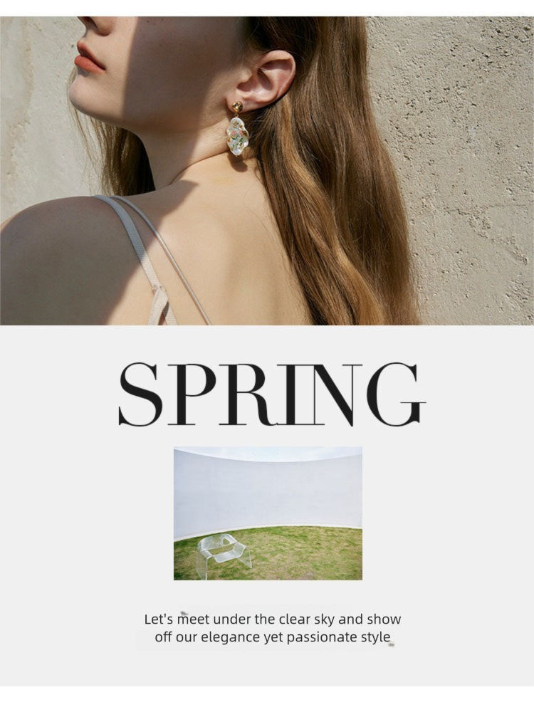 Copper Alloy Imitation Pearl Earrings Baroque Pearl Earrings High-end Light Luxury Style Vintage Pendant Earrings David Jewelry Gold 001Necklacedavid 001jewelry gold necklace001