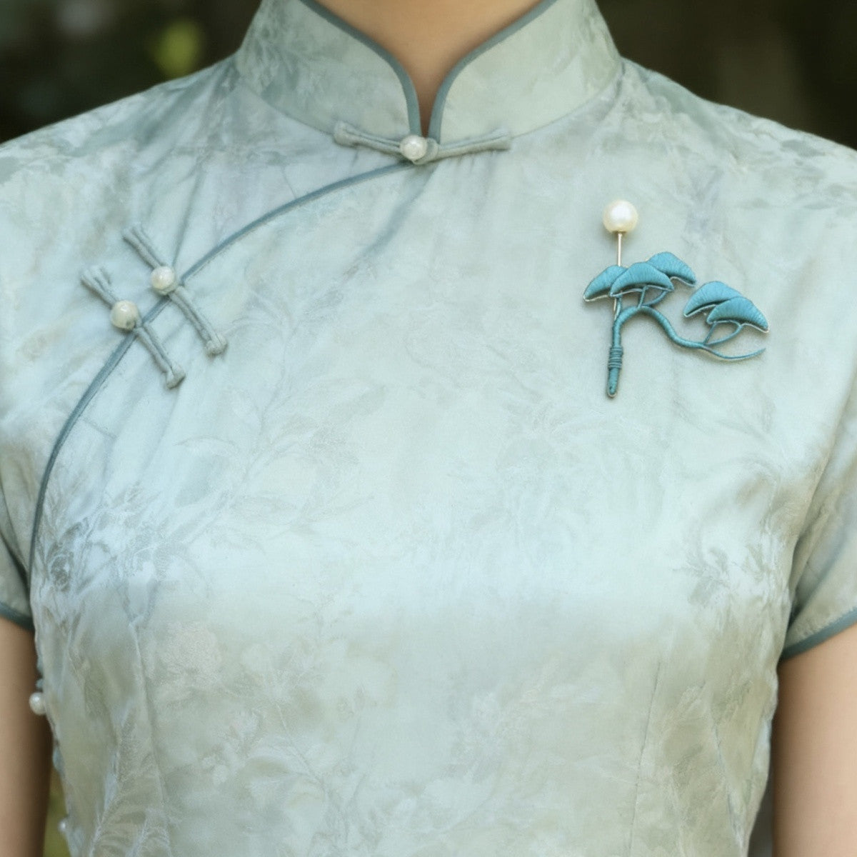 Woven Flower Brooch Chinese Intangible Cultural Heritage Brooch Daily Accessory