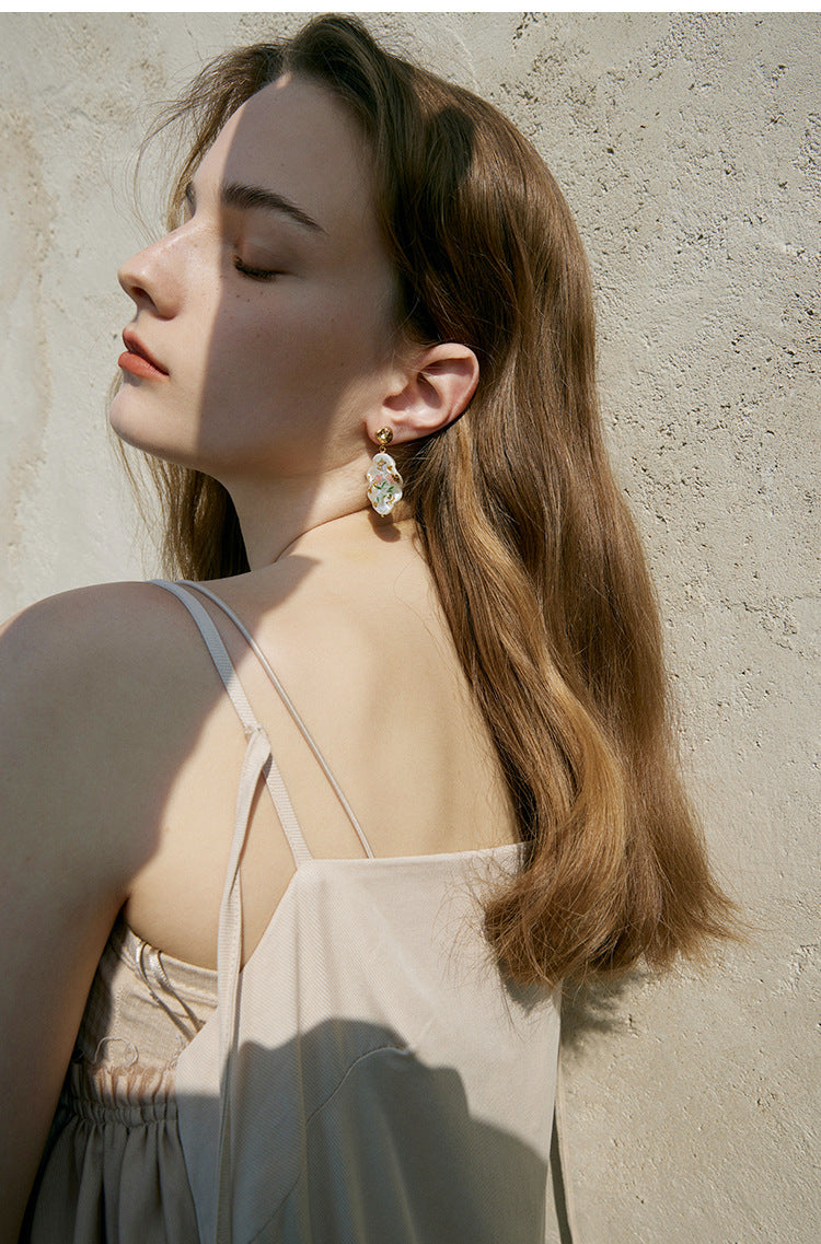 Copper Alloy Imitation Pearl Earrings Baroque Pearl Earrings High-end Light Luxury Style Vintage Pendant Earrings David Jewelry Gold 001Necklacedavid 001jewelry gold necklace001