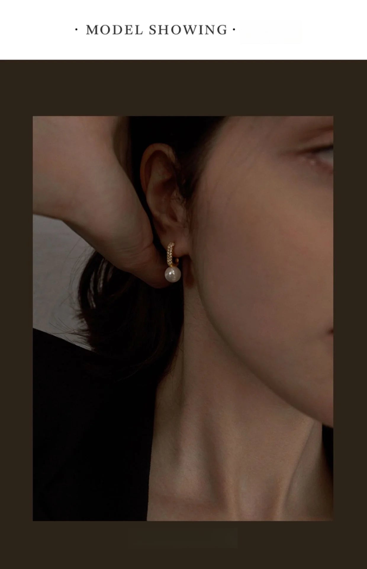 High-end Design Pure Silver Light Luxury Elegant Earrings Studs for Women Natural Pearl Ear Jewelry001