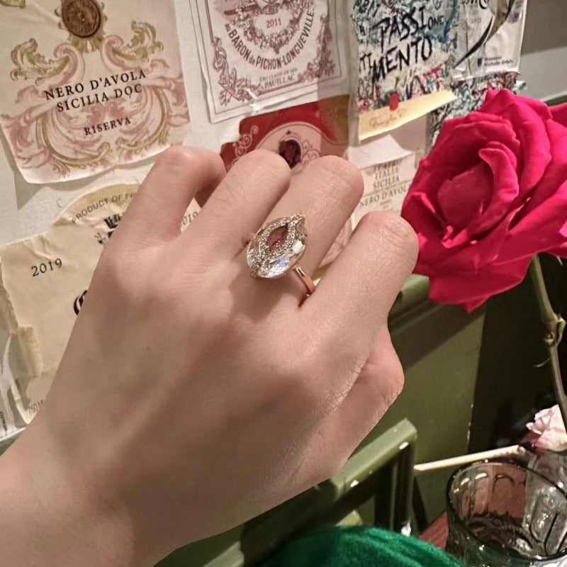 French Retro Fashion Light Luxury Design Ring David Gold Necklacedavid gold necklace003