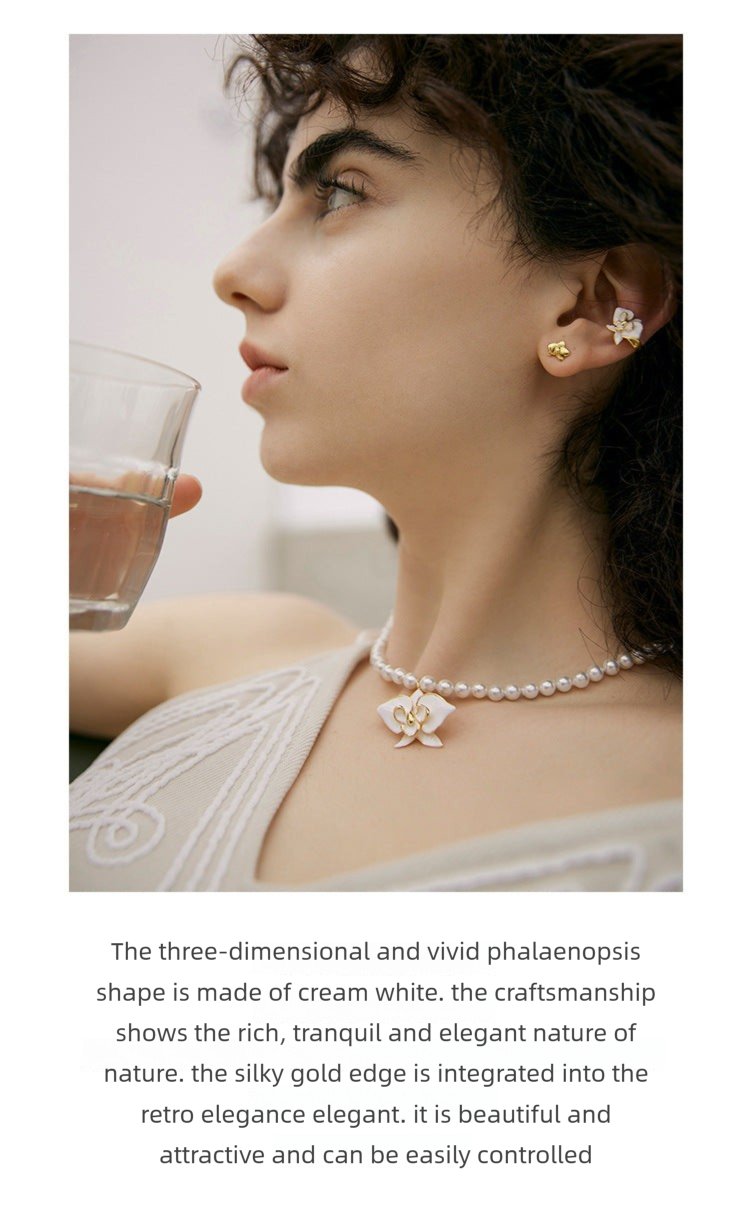 Enamel Copper Alloy Earrings Butterfly Ear Clips for Women Without Piercing High-end Niche Light Luxury French Ear Cuffs David Gold Necklacedavid gold necklace