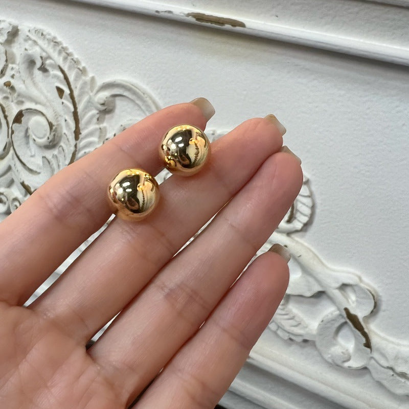 French Retro Style Fashion Versatile Simple Earrings Gold Necklace Davidgold necklace david001