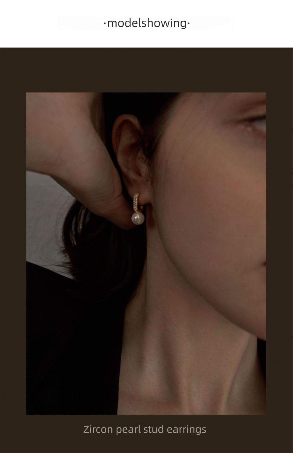 18K Gold Plated Earrings High-end Design Pure Silver Light Luxury Elegant Earrings Studs Women Natural Pearl Earrings Jewelry Gold Necklacejewelry gold necklace001