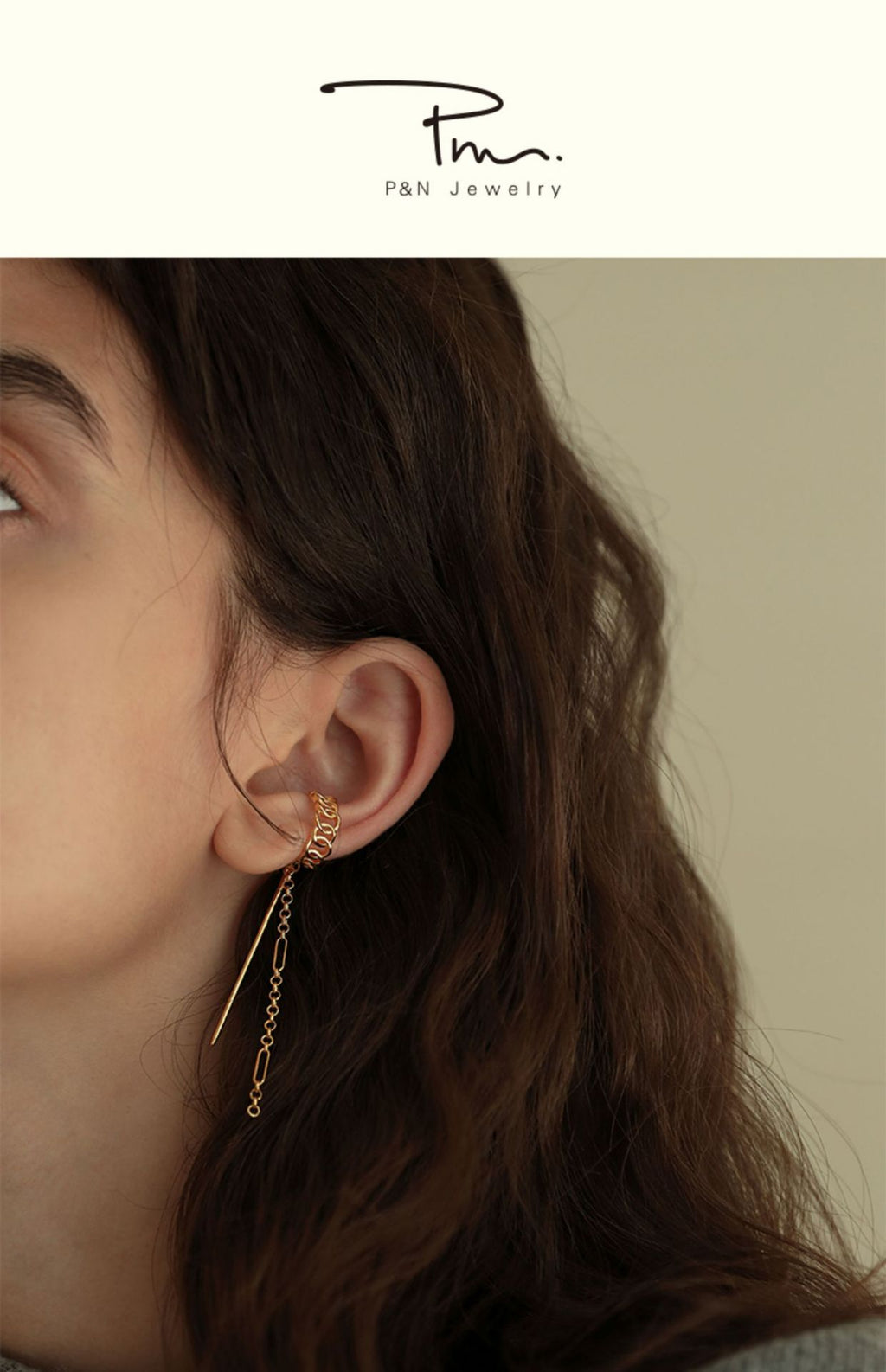 Copper Alloy Earrings Ear Clip Ear Hook No Piercing Women's Earrings Elegant High-end French Minimalist Personality