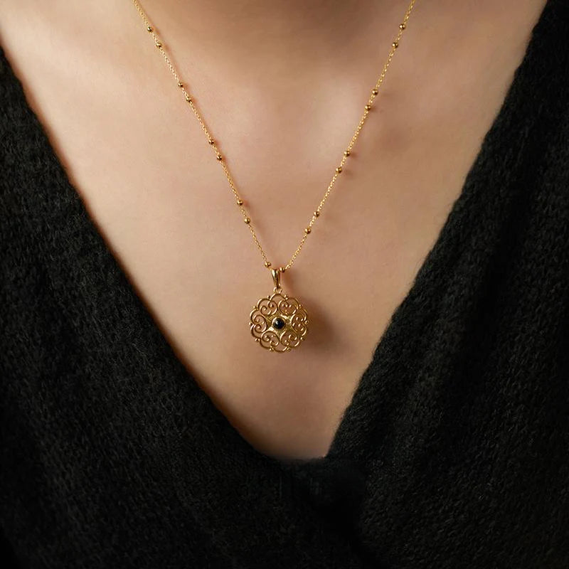 Engraved Necklace and Ring Set Link David Gold Necklace David Jewelry Gold Necklacedavid jewelry gold necklace003