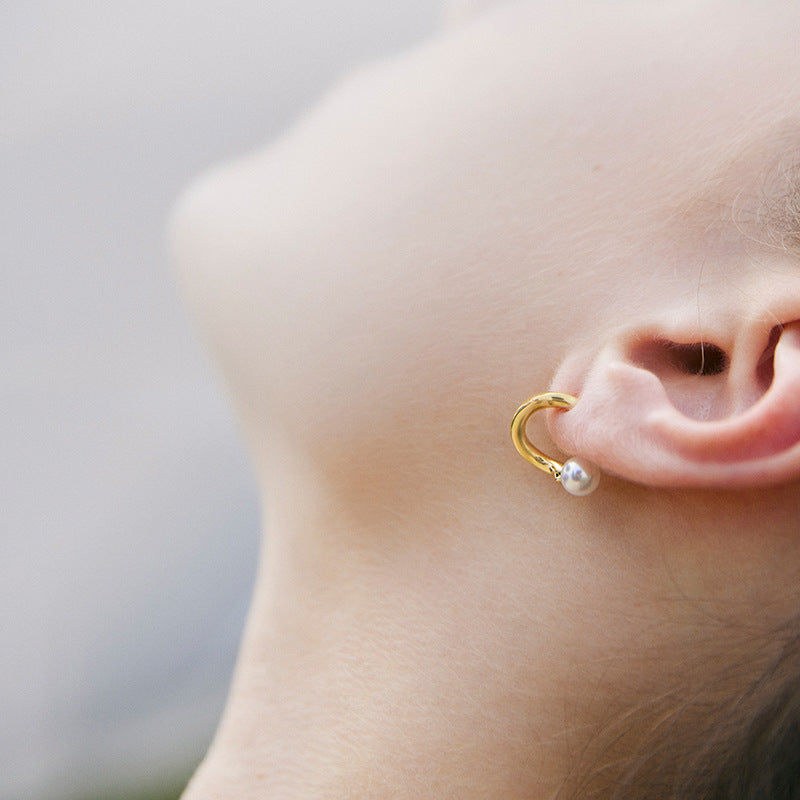 Copper Alloy Imitation Pearl Earrings Pearl Earrings Niche Design Sense High-end Sense Temperament Stud Earrings 2022 Jewelry Davidjewelry david001