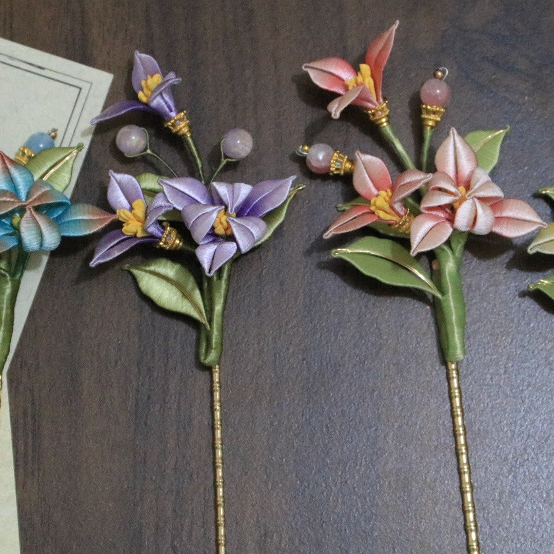 Intangible Cultural Heritage Flower Hairpin Chinese Style Jewelry