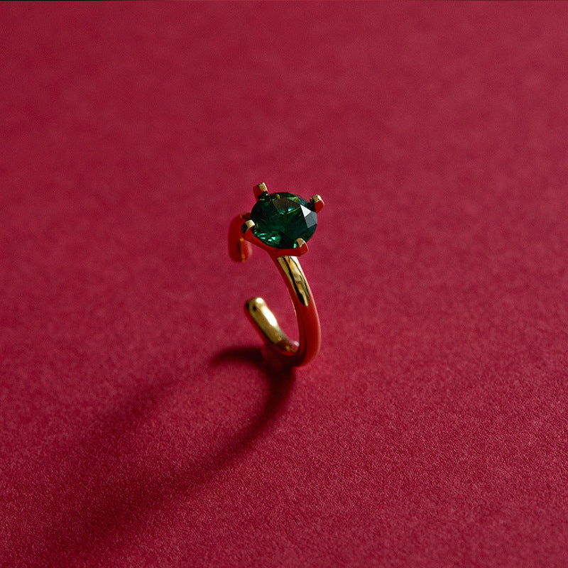 925 Silver Imitation Crystal Earrings Non-Pierced Women Super Fairy Temperament French Ear Hooks High-End Side Ear Bone Clips Jewelry Davidjewelry david