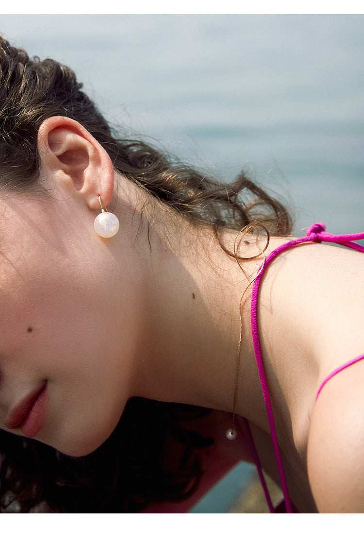 925 Sterling Silver High-End Simple Elegant Earrings French Niche Design Earrings Jewelry Gold Necklacejewelry gold necklace001