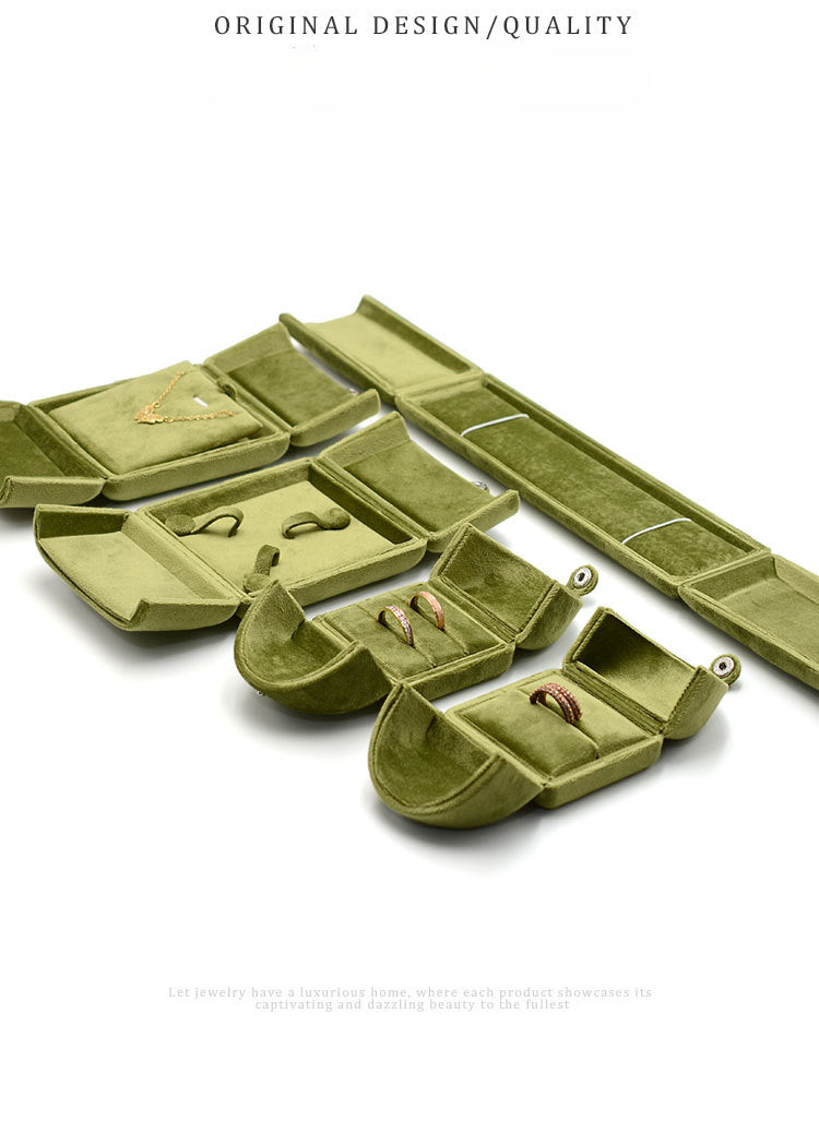Double Door Velvet Ring Box Pair Ring Box Earring Box Pendant Box Stud Box Bracelet Box Bangle Box