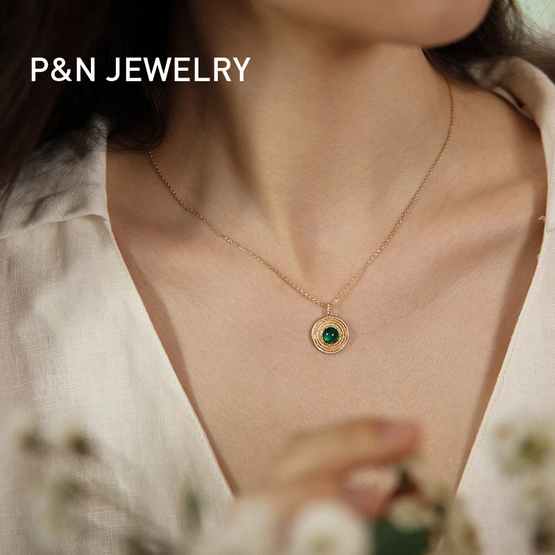 Copper Alloy Ring French Style Elegant Lazy Design Quality New Light Luxury Necklace